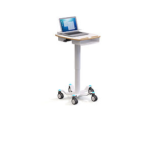Ward trolleys and side tables with SUSPA lifting columns