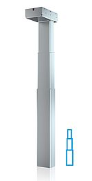 Picture: Electric lifting column, 650 mm stroke, rectangular