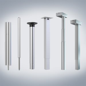 ›ELS3‹ and ›Movotec‹ height adjustment systems from SUSPA for the office and industry